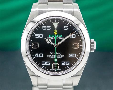 rolex air king black dial for sale|rolex air king reference 14000.